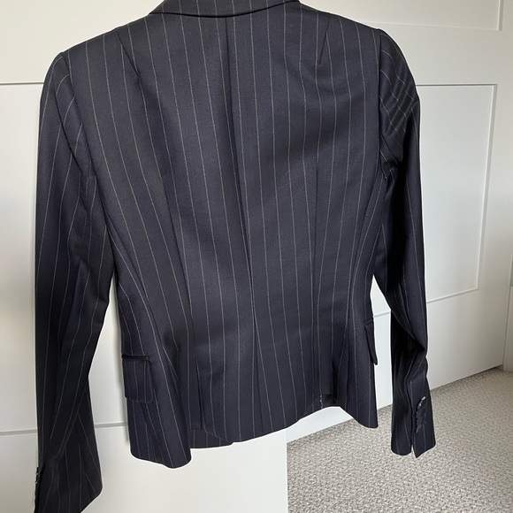 HOBBS navy outstripped blazer new without tags - Picture 5 of 5
